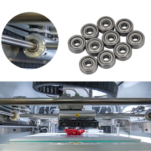 10 Pcs Bearing Steel Bearings 3D Printer Bearing Accessories 624Zz Micro B HLF - Afbeelding 3 van 9