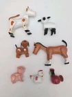 Vintage Fisher Price 1980s  Farm Animals Lot Of 7 w/ For Playset #117 Or #915