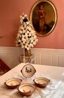 Stangl Pottery Golden Blossom 4 Small Lugged Tab Handled Bowls VTG Retired USA