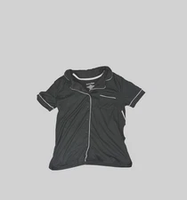 Spoiled Angel Womne's Button Up Pajama Top Black Size S 10155