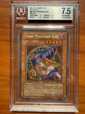 YuGiOh! Dark Magician Girl Secret Rare MFC-000 1st Edition BGS 7.5 Holo Bleed