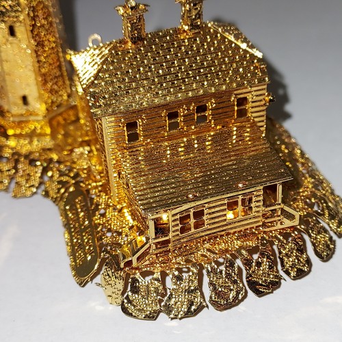 Danbury Mint Gold Plated Lighthouses Christmas Ornament - Sandy Hook Lighthouse - Picture 7 of 10