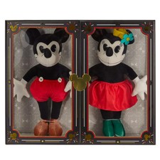 Disney Mickey  Minnie Mouse Plush Doll Set Limited Release Charlotte Clark NIB