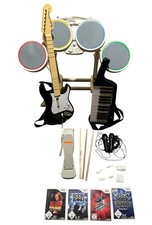 Wii Guitar Hero World Tour Set - Schlagzeug, Gitarre, Mikrofone, Band Set