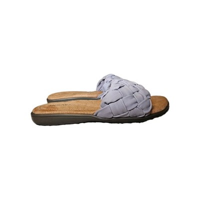 Array Callisto Women's Comfy Grey Leather Sandals Slides Size 6M