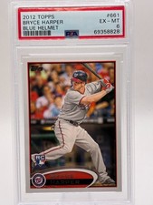 2012 Topps - Bryce Harper #661 Batting, Blue Helmet (RC) PSA 6