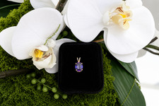 14kt Yellow Gold Amethyst Pendant