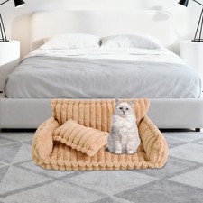 Pet Couch Soft Couch for Pets with Removable Washable Cover Fluffy Cat Beds