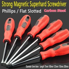 Duty Heavy Screwdriver Comfort Grip Phillips Flat Slotted Grip Tool Carbon Steel