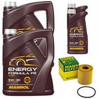 MotoröL Set Mannol 5W30 API SN 12 Liter + ÖLfilter FüR Ford Transit 3.2 Tdci