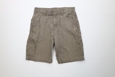 Vintage Y2K Carhartt Mens 34 Distressed Relaxed Dungaree Shorts Light Brown