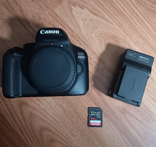 Canon EOS 4000D 18MP Black Digital SLR Body w Charger 64GB SanDisk