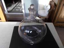 Ancien gobe mouches, piège à guêpes, verre soufflé avec son bouchon tétine (4).