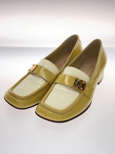 Louis Vuitton Square Toe Loafers/Size 34.5/Yellow/Enamel - Picture 2 of 8