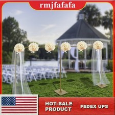 Modern Gold Steel Freestanding Rack Photography Backdrop Stand For Wedding Party