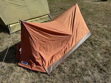 Vintage 1950’s Wenzel Tent Backpacking Tent Orange 1-2 Person Tent 3.12lbs