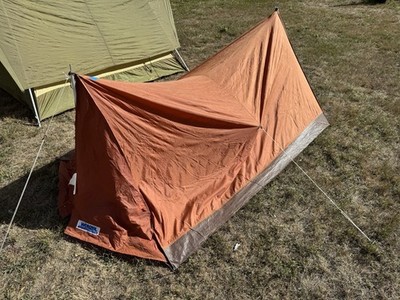Vintage 1950's Wenzel Tent Backpacking Tent Orange 1-2 Person Tent