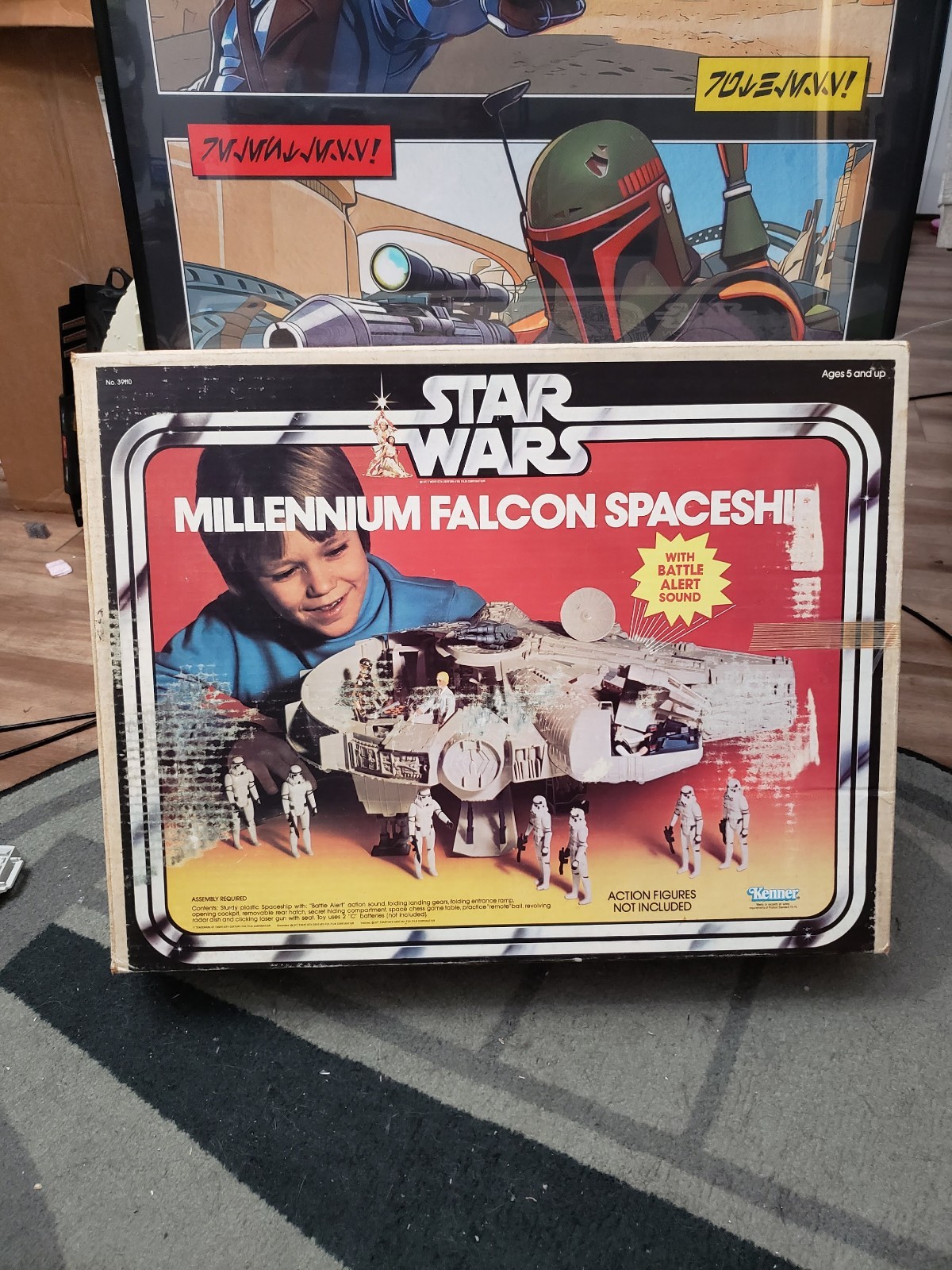 ANH Millennium Falcon Box Only Vintage star wars Great shape, photo rubs