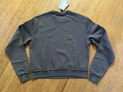 Felpa H&M divisa corta crop donna XS grigio antracite - Foto 2 di 19