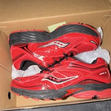 Saucony Omni 9 KDZ Comfort Breathable Mesh Boys Red Black Lace Up Sneakers US 6
