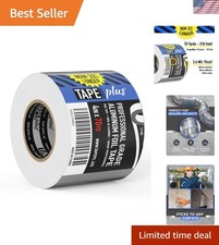 4-Inch Aluminum Duct Tape - Heat-Resistant  Waterproof Insulation Tape