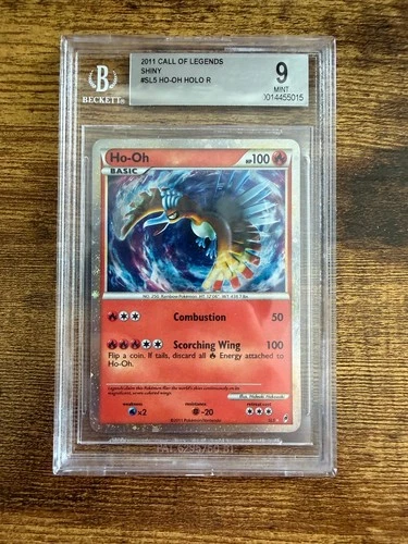 Ho-Oh Holo SL5 Call Of Legends Shiny Pokemon Bgs 9 MINT