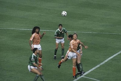 Wim Kieft during the UEFA Euro 1988 match between Ireland and Neth- Old Photo