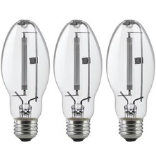 3 Pack LU150/MED 150W High Pressure Sodium Light Bulb ED17 Medium Base Clear