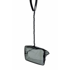 Epuisette filet noir, maille moyenne, 12 cm x 11 x 37 cm,  aquarium