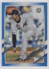 2021 Chrome NPB Nippon Professional Baseball Blue Refractor Yuki Karakawa 0j81
