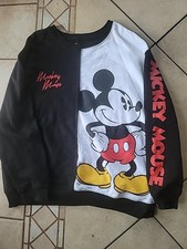 Disney Mickey Mouse Sweatshirt 60 Cotton Color Black SZ 2X