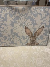 NWT William Sonoma Bunny Spring Easter Placemats Set Of 2 Cork Back 12x16