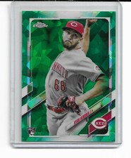 2021 Topps Chrome Update Sapphire Ryan Hendrix Green Refractor RC #'d 39/50