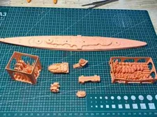 3D Printed 1/700 German Gneisenau Battlecruiser Unpainted Model Kit NEW
