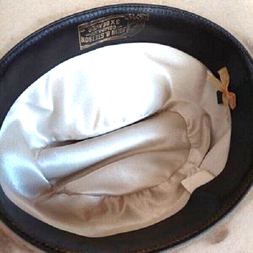 Bridal Satin Western hat liners. Quality liners W/ Monogram Black or Gold HV263 - Picture 11 of 22