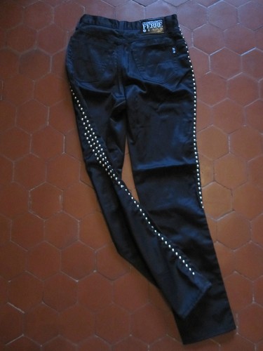 38 Gianfranco Noir 40 Etat Rivete 29 En Excellent Pantalon T Ferre YATwUq