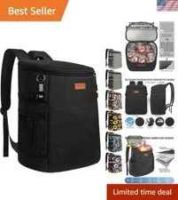 Camping 30 Cans, Soft Backpack Coolers Insulated Leak Proof Travel Cooler Bag...