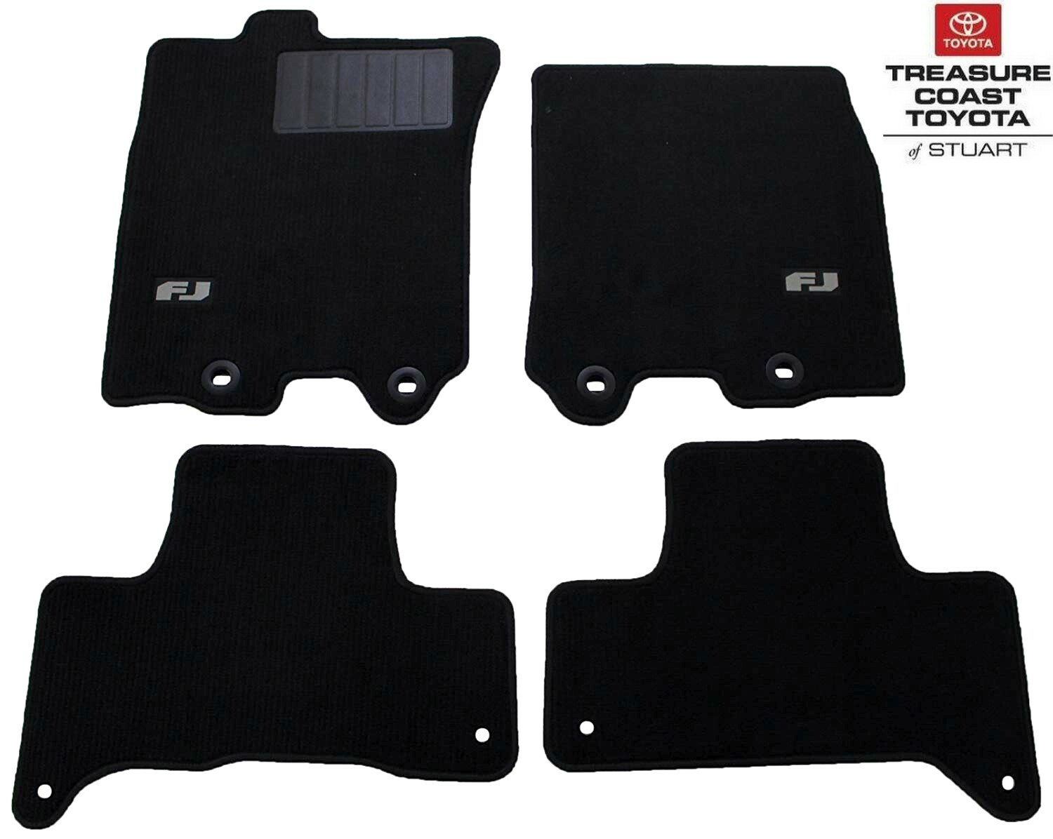 NEW OEM TOYOTA FJ CRUISER 20112014 CHARCOAL(BLACK) FLOOR MATS eBay