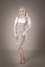 Gerry Roxby Veronica vintage dress brown