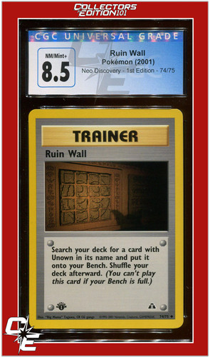 Ruin Wall (1st Edition) graded CGC 8.5 for sale on eBay