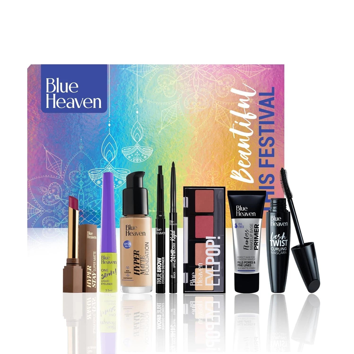 Blue Heaven Festive MakeUp Kit For Women, Fair Tone Combo, (Pack of 8)
Opens in a new window or tab