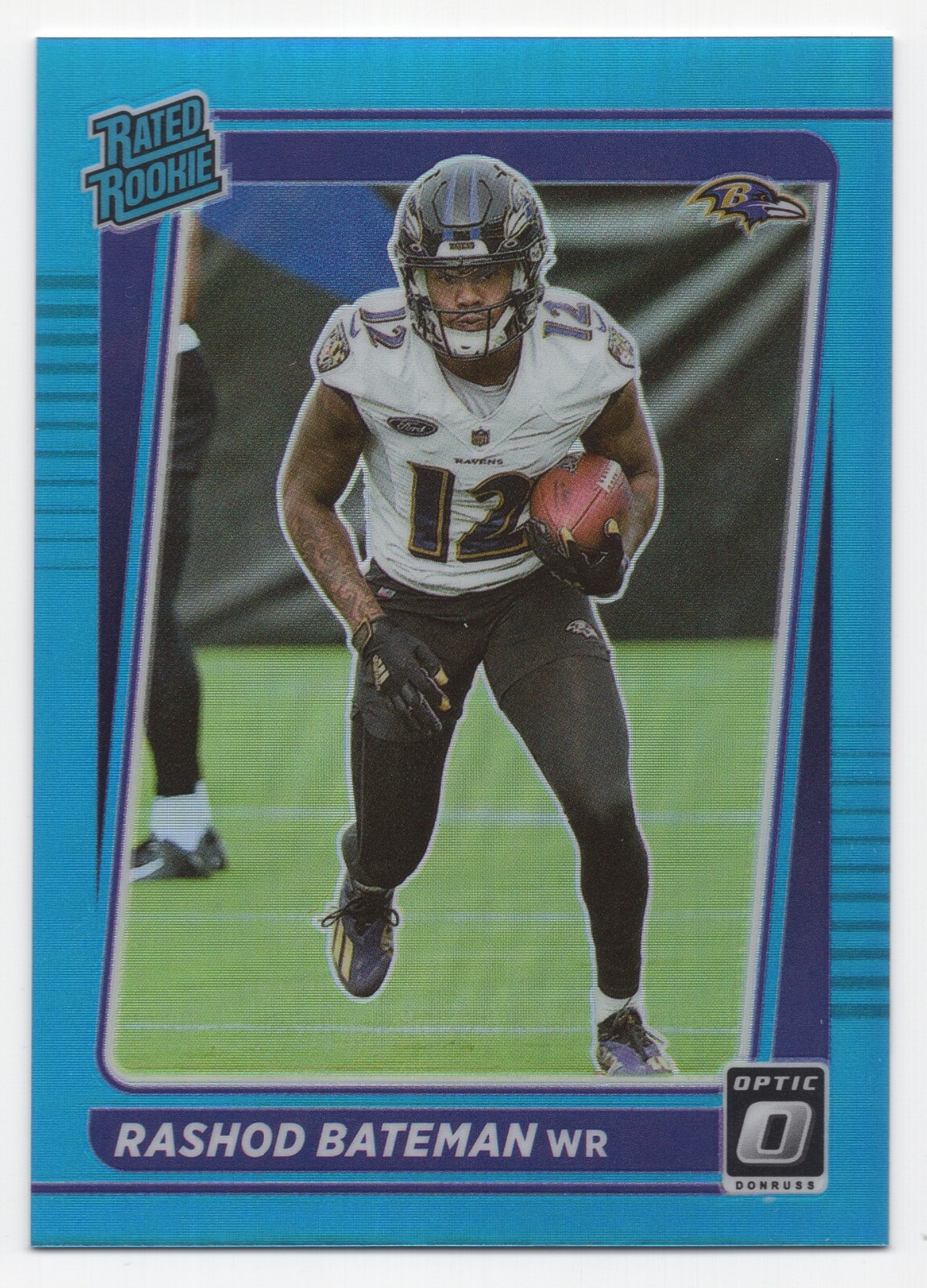 2021 Panini Donruss Optic RASHOD BATEMAN #210 Aqua Prizm Rated Rookie /299-Balt