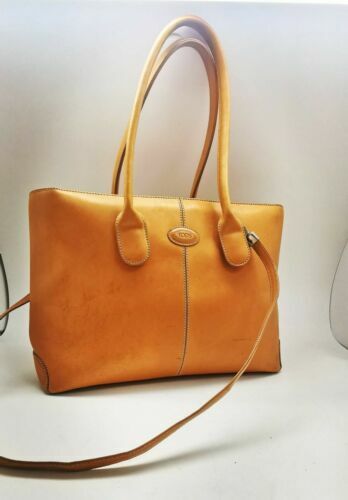 TOD’S Archive D-Bag Tote Terracotta Tod's D-BAG Archive Leather Tote Terracotta High Quality Used