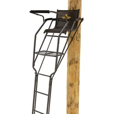 Rivers Edge Relax Wide LS 1-Man Ladder Stand, 16’9” Height, Lockdown Strapping