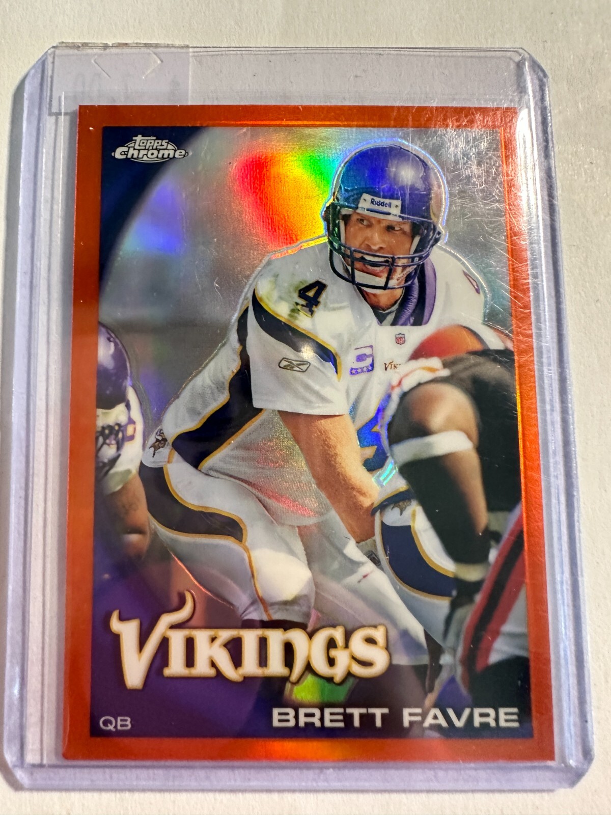 K93,653 - 2010 Topps Chrome Orange Refractors #C90 Brett Favre