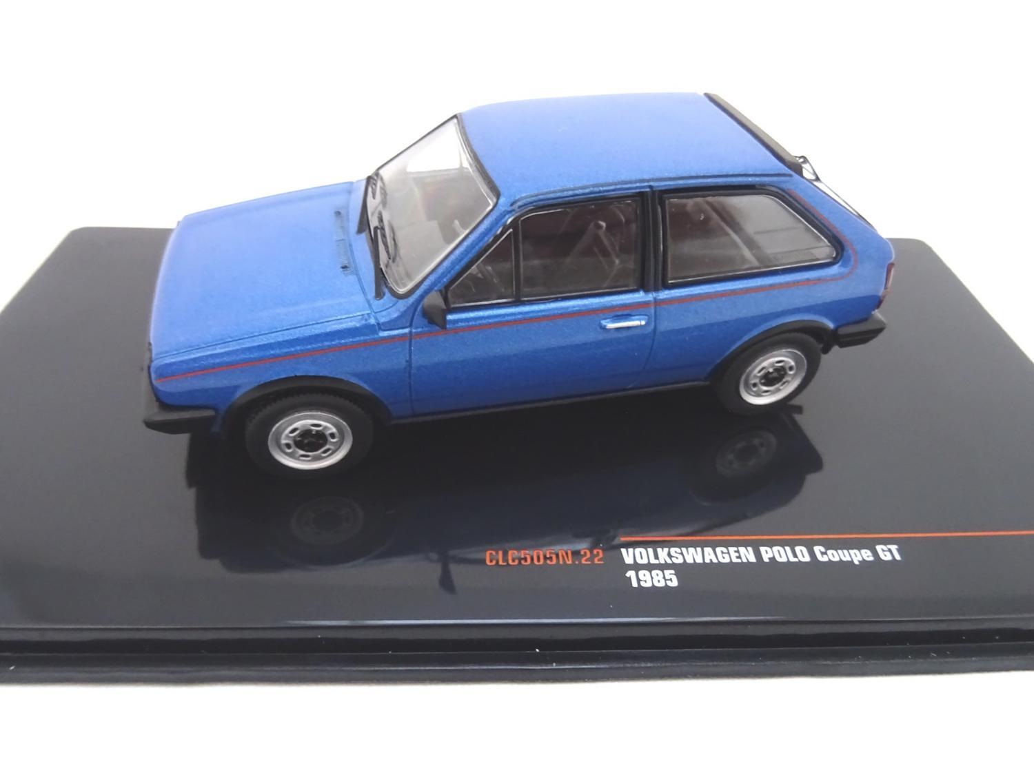 Volkswagen VW Polo 2 Coupe GT Model Car By IXO In 1:43 CLC505N Blue