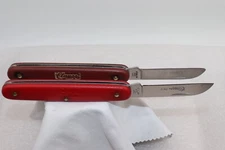 Set of 2 Vintage Clauss PK3 Floral Pruning Knives  U.S.A.