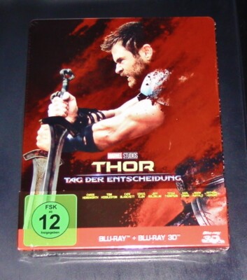 THOR TAG DER ENTSCHEIDUNG 3D BLU RAY + BLU RAY LIMITIERTE STEELBOOK NEU & OVP