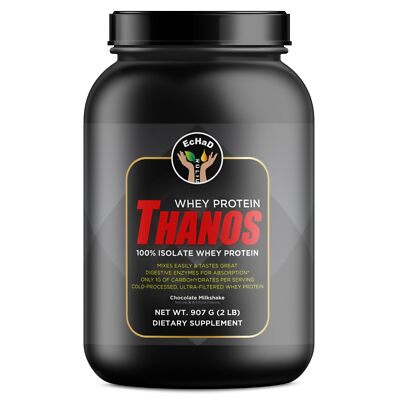 EcHaD WHEY Protein Thanos - 100% Isolate Whey Protein, Chocolate Milkshake