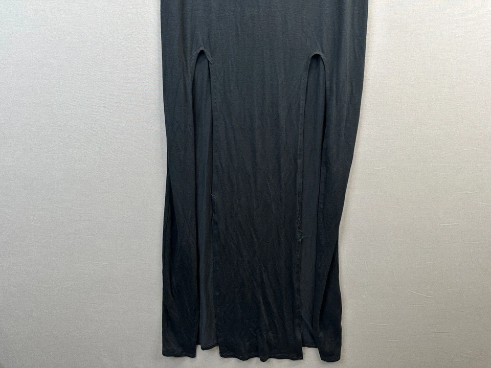 Maxi vestido negro Poetry para mujer sin mangas cuello redondo talla pequeña Foto 2 de 4